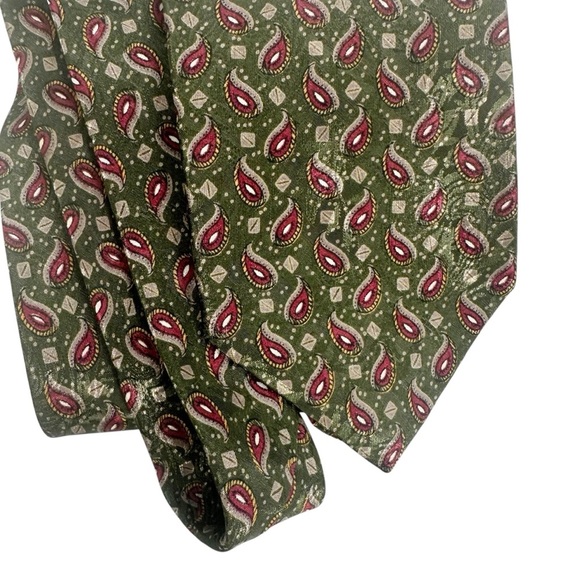 CHRISTIAN DIOR MONSEUR Polyester Paisley Tie - Picture 1 of 7